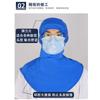 Taller Procesamiento de Alimentos Gorro Sanitario Transpirable a Prueba de Polvo Anti-caída de Cabello Usable Gafas Máscara Gorro Elástico Tipo Chal Gorro de Trabajo