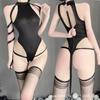 Lingerie sexy sexy open-end free-off jumpsuit puro desejo campus água morta uniforme de encadernação entrega de uma peça 1021