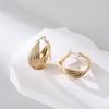 Aretes de Aro Liso, Aretes de Metal, Hebillas para Oreja, Aretes de Diseño de Nicho, Aretes de Estilo Cool, Aretes Elegantes de Moda Personalizados