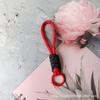 Cordão para Celular de Celebridade da Internet Bolsa Dupla de Pelúcia Cordão de Mão Curto Corda Trançada à Mão Chaveiro Nó Combinando com a Cor Corda para Pendurar