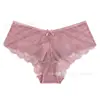 Comercio exterior europeo y americano talla grande encaje cintura media deseo puro sexy transpirable hueco levantacola algodón entrepierna bragas triangulares eróticas para mujer