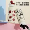 Taza de Agua Insulada para Coche de Acero Inoxidable 316 de Alto Valor Estético, Linda y Divertida, de Gran Capacidad y con Asa, Taza Insulada Portátil para Estudiantes