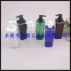 Botella cuadrada transparente de 300 ml con bomba para champú, gel de ducha, desinfectante de manos, botella de pico de pato negra de 300 ML