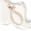 Nuevo Cordón para Teléfono Móvil Pulsera de Perlas Mariposa para Mujer Ins Moda Simple Boutique Pequeño Aroma Cadena de Perlas Hecha a Mano