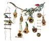 Jardim de infância pendurado ornamento anel criação ambiente layout material pingente decoração Mori ninho de pássaro Mori folha verde vime ninho de pássaro