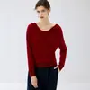 Suéter de cashmere gola alta 2026 outono e inverno novo feminino cor sólida camisa base versátil solto emagrecedor suéter pulôver