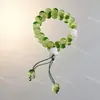 Colección de Pulseras de Bambú Breeze de Aspecto Elegante Estilo Bosque, Pulseras con Diseño de Cuentas Frescas Estilo Chino Nuevo Retro, Joyería Artística