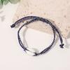 Pulsera tejida de concha de venta caliente transfronteriza, pulsera bohemia de hilo de algodón tejida a mano con borla, cuerda de mano de suministro directo de fábrica