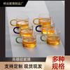 Taza de Vidrio Personalizada al Por Mayor con Asa Colorida Taza de Té de Vidrio de Borosilicato Alto Taza de Té Doméstica para Hostelería