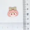 Avatar de niña de dibujos animados lindo polvo de arroz para café resina clásica pegamento de crema accesorios parche hecho a mano para bricolaje