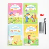 Libro de Entrenamiento de Control de Bolígrafo con Ranura para Niños de Idioma Extranjero Transfronterizo Cuaderno para Copiar Puede Pegar Pegatinas Entrenamiento de Control de Bolígrafo