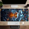 Alfombrilla de Ratón Grande Gruesa Resistente a Manchas para Teclado de Computadora Mesa Temática del Espacio Universo Ciencia Ficción Película Videojuego E-Sports