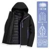 Chamarra 3 en 1 Woodpecker para Mujer 2026 Nueva Resistente al Viento para Exteriores País de la Nieve del Noreste Chaqueta de Esquí Antideslizante