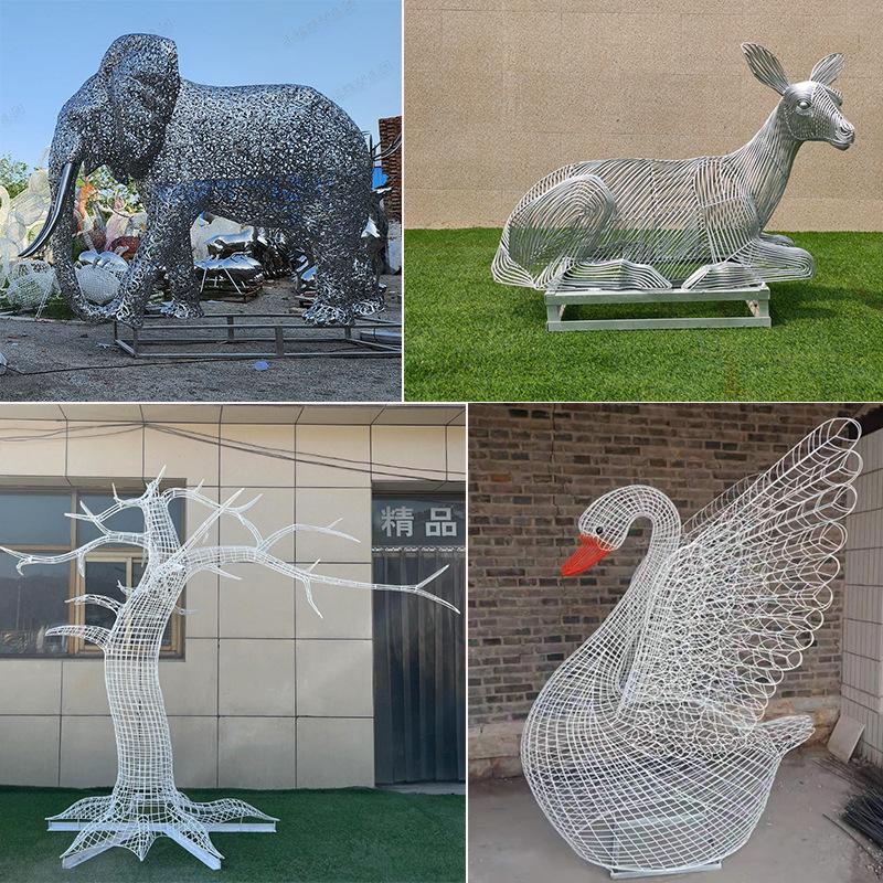 镂空公园不锈钢雕塑摆件