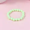 Accesorios de Joyería Acrílica de Moda para Niños Lindos y Elegantes Cuentas Redondas de 8 mm Pulsera Hecha a Mano Venta Directa de Fábrica Macarrón