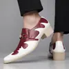 Venta Caliente de Amazon Transfronterizo Tallas Grandes Comercio Exterior para Hombre Slip-on Formal de una Pieza Negocios Casual para Hombre 660123