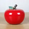 Infusor de té de manzana de cerámica para inauguración de casa nuevo salón escritorio porche adornos decorativos tarro de dulces regalo hecho a mano caja de regalo