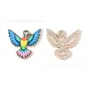 Accesorios de Joyería de Aleación Esmaltada DIY Colgante de Pájaro Gorrión Pequeño Colorido para Pulsera Llavero Colgante Decorativo Hecho a Mano