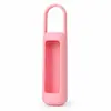 Estuche de silicona para perfume y brillo de labios transfronterizo con llavero, estuche de silicona portátil para labiales para uso en exteriores, accesorio para llaves, estuche para botella de perfume