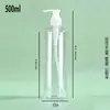 Botellas de Pato Transparentes al por Mayor en Stock para Mascotas para Champú, Gel de Ducha, Botellas de Presión, Botellas Dispensadoras de Loción y Botellas de Empaque Químico Diario