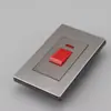 Metal gris sin óxido acero inoxidable 304 calibre americano 118 tipo uno abierto 2 abierto 3 vías enchufe de interruptor de luz de pared