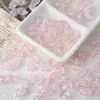 Mermaid Ji Mariposa Colorida Alas Pequeñas Cuentas de Agujero Recto Material Hecho a Mano DIY Pulsera Cadena de Teléfono Móvil Accesorios de Cuentas Sueltas