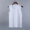 Colete de Cor Sólida de Verão para Homens e Mulheres, Estilo Hong Kong Solto Tendência Estiloso Casual Roupa Exterior, Camiseta Branca Sem Mangas Esportiva Jovem