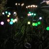 Novo exterior impermeável jardim decorativo piso inserir luz vento balanço vagalume relvado luz luz borboleta solar