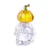 Lujo Ligero Sala de Estar Vestido Suave Colorido Calavera Doble Decoración de Halloween Artesanía de Vidrio Adornos de Cristal de Escritorio
