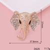 Cabeza de León Retro Cabeza de Leopardo Elefante Aleación Incrustada con Diamantes DIY Hecho a Mano Materiales Decorativos Accesorios de Joyería de Animales