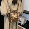 Mochila escolar portátil de estilo coreano para mujer, diseño de nicho de moda 2024, estilo retro, informal, moderna y ligera, para viajes