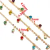 Corrente DIY Pena Luxuosa Corrente Gota d'Água Cabeça de Preservação de Cor Cobre Puro Estilo Antigo Material para Roupa de Performance