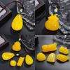Resina de alta calidad sintética forma geométrica tallado de cinturón imitación cera de abeja DIY colgante con agujero pasante accesorios de colgante