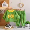 Conjunto de Ropa de Otoño para Niños 2026 Nuevo Elegante Conjunto de Dos Piezas con Sudadera de Manga Larga para Niños Ropa de Bebé al por Mayor
