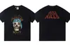 Gallery Dept Lavado y Desgastado Manga Corta Retro High Street Vintage Camiseta Suelta para Pareja Moderna