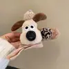 Lindo Pasador para el Cabello de Perro con Cara Grande para Mujer 2024 Nuevo Elegante Pin para la Parte Trasera de la Cabeza Pin Grande de Pato de Peluche Adorno para el Cabello