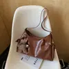 Bolso de Axila de Diseño Nicho Chic Estilo Coreano para Mujer Nuevo Nuevo Retro Versátil Simple para Viajar Bolso de Hombro Único Cruzado