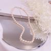 Collar de perlas naturales Dongdaemun de Corea del Sur, elegante y suave collar para mujer, cadena de clavícula francesa retro corta, accesorios