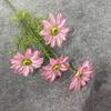Simulación Monet Crisantemo de verano sin flocado Cosmos Flor de seda artificial Adornos florales de boda Decoración Flor falsa Impresión 3D