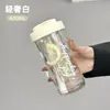 Taza de Té de Flores Pequeñas Xiangfeng de Verano 2024 Tritan Resistente a Altas Temperaturas Taza de Agua para Exteriores Separador de Té Taza de Regalo para Estudiantes