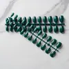 Nuevos Parches para Uñas 24 Piezas Color Puro Brillantes Ovalados Cortos Parches de Manicura Removibles Parches de Uñas Terminados Usables Parches de Uñas Postizas