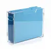 Caixa de Armazenamento de Arquivos Acrílica Espessa Personalizada Caixa Portátil para Armazenamento de Cartas de Mesa Exibição de Arquivos de Escritório
