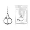Tijeras Puntiagudas para Pestañas de Acero Inoxidable Modelo Nuevo Personalizado, Tijeras Pequeñas de Cabeza Redonda, Tijeras para Recortar Cejas, Recortador de Cejas y Vello Nasal