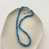 Collar de cuentas azules fiebre blogger ins de Corea del Sur con diseño de nicho simple cadena de clavícula de alta gama para mujeres