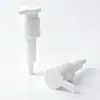 Bomba blanca de 24 dientes para loción al por mayor, cabezal de bomba para champú y gel de ducha, adecuado para botellas de loción cosmética y para el cuidado de la piel