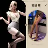 Lencería Seductora Nocturna Atuendo Profesional de Secretaria Uniforme de Encaje Vestido Bodycon de Tentación Set