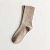 Calcetines de Algodón Puro para Mujer de Otoño e Invierno, Calcetines de Media Caña Lisos de Moda, Calcetines Deportivos, Calcetines de Algodón al por Mayor
