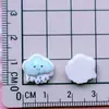 Mini Branco Pequeno Estilo Desenho Animado Brincalhão Material Artesanal Adesivos Cola Creme DIY Ovo Pochê Animal Acessórios de Resina