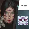 Tatuagem de Cicatriz Falsa de Halloween Transfronteiriça Rosto Falso Ferida Falsa Adesivo de Terror Adesivo de Rosto Adesivo de Maquiagem à Prova d'Água