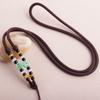 Collar de 3 mm de Grosor Colgante Hecho a Mano Cordón Wenwan Jade Jade Cuerda de Colgante Tricolor Venta al por Mayor Creativo